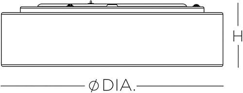 Miniatura 3 de Aspect ALDF1525LAJD1GY Ashland LED montaje empotrado, 15 pulgadas, lino gris