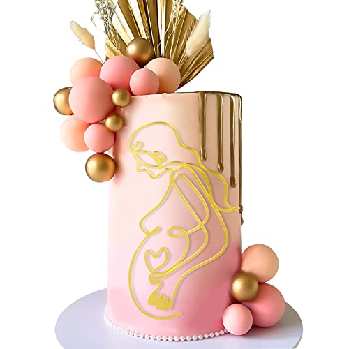 BETESSIN Topper Cake Decoración Mummy To Be Futura Mamá Novia para Tarta, Adorno de Tarta, Decoración Acrílica para Pastel Cumpleaños Fiesta, Cartel para Pastel, Cake Topper Especial Cupcakes