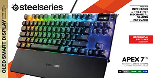 Teclado gamer SteelSeries Apex 7 TKL RGB glide