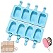 Sinnsally Stampi Ghiaccioli Silicone Stampi per Gelato,Stampi Gelato Stecco,Formine Ghiaccioli Riutilizzabili,Stampi per Ghiaccioli con 100 Bastoncini,Ghiaccioli Stampo Ghiaccioli per Bambini Adulti immagine