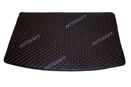 Image of Auto Soft E Class E200 7D Car Boot Mat | Premium Nappa Leathereite Trunk Liner | Waterproof Dustproof Anti-Slip Boot Mat | Diamond Cut Heavy Duty Dicky Mat | Durable Car Accessories for Cars