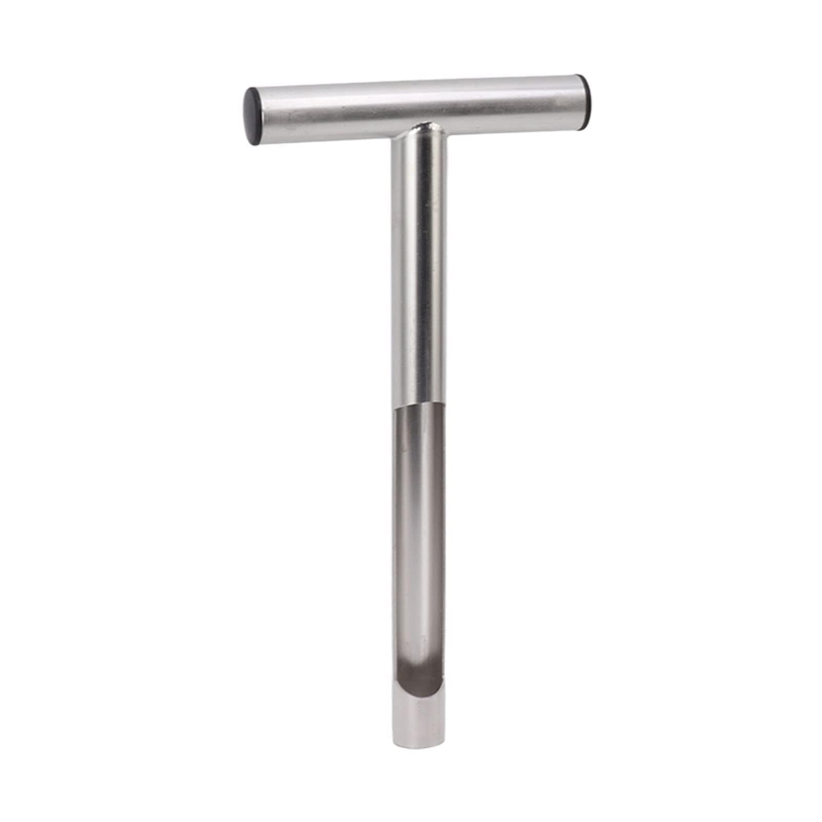 Sonde de Prélèvement de Sol Portable, Poignée en T en Acier Inoxydable, 30 cm