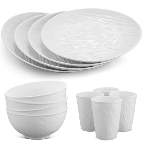 Imagen de HOMGEN Juego de platos y cuencos de plástico