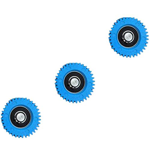 3Pcs 36T Electric Bicycle Wheel Hub Planetary Gears with Bearing Circlips E-Bike for Bafang Motor Mid Motor Accessories, blue