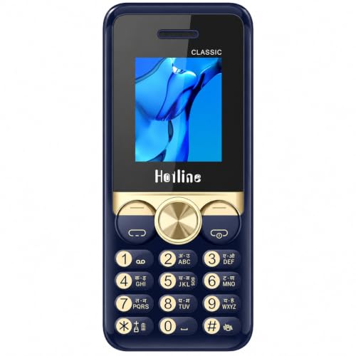 Image of HOTLINE Turtle Dual SIM Keypad Mobile Phone | 1.8 inch Display | Wireless FM | Digital Camera | Expandable Memory | LED Torch and Long Battery Life (Blue)