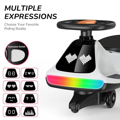 Image of Umatoll 12V Electric Wiggle Car for Kids, Birthday Gifts Toy for Age 3+