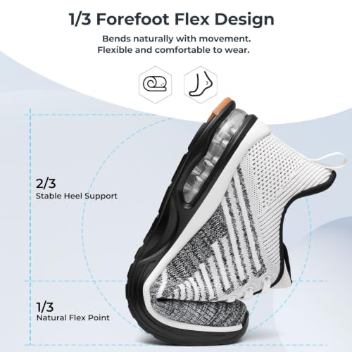 Image of Mishansha Running Shoes for Men Sneakers Air Cushion Walking Shoes Comfortable Tennis Shoes Breathable Trail Running Shoes US Men 7-15