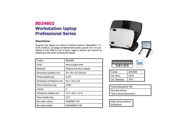 Support pour ordinateur portable Fellowes 8024602 noir - 3