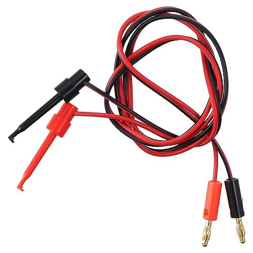 Image of 4mm Banana Plug to Test Hook Clip Test Lead Kit Cable for Multimeter Electronic Test Tools,Test Hook Clip Test Lead Cable for Multimeter 3Pair