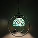 ZYLINX Tiffany Stained Glass Pendant Lamp with Bird Hanging Light Chandelier in Multicolor with Adjustable Hanging Cord for Dining Room Bedroom Restaurant (Ear of Wheat)