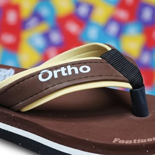 Image of Ortho Comfort Flip Flops, Multi Colour Combination, Comfortable Stylish Casual Boys Slipper | 2-10 Years. (Refer size chart in images)