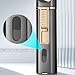 Cigar Lighter Butane Windproof 3 Flame Lighter with Punch and Visible Transparent Window Flame Adjustment(Silver1)
