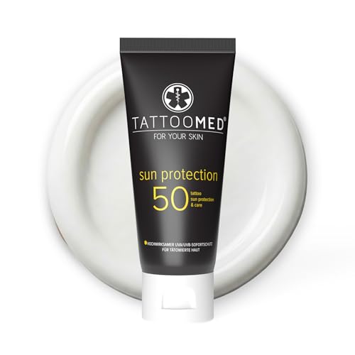 TattooMed Sun Protection SPF50 100ml - tattoo sun protection, color protection, tattoo care & cream by TattooMed