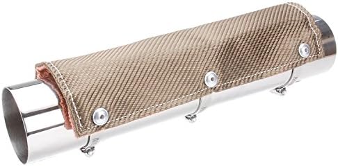 Design Engineering 010450 Titanium Pipe Shield 6" x 1' Exhaust Heat Shield