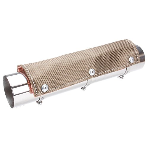 Design Engineering Titanium Pipe Shield 6" x 1' Exhaust Heat Shield – High-Temperature Resistant Exhaust Wrap Protection for Pipes and Tubes, Lightweight and Durable Heat Shielding by Design Engineering - Used condition - US$35.78