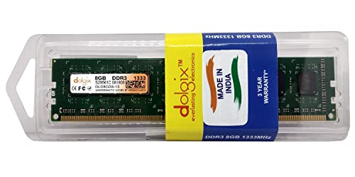 Dolgix 8GB DDR3 RAM | 1333MHz RAM | Desktop RAM|CL-9 |Desktop -Memory U-DIMM | Long-DIMM | PC3-10600 | 2Rx8 Dual Rank| 3 Year Warranty- (Made in... - Image 2