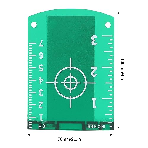 Laser Target Plate,2Pcs ABS Magnetic Floor Laser Target Card Plate,Green Beam Laser Level Enhancing Visibility with Base for Replacement - Image 3