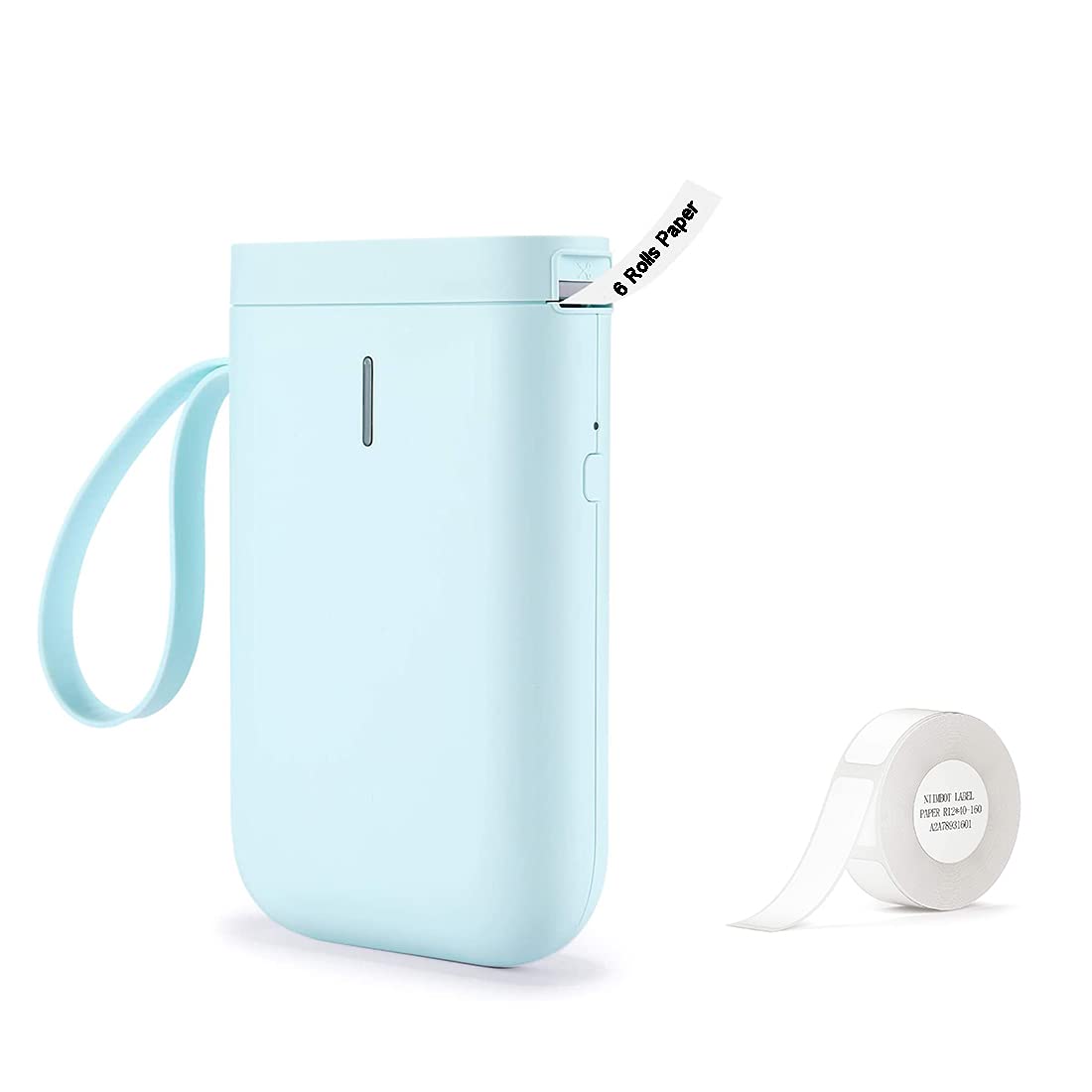 NIIMBOT D11 Label Maker for Office or HomeOrganization, Mini Bluetooth Label Printer with Sticker (6 roll Paper, Green)