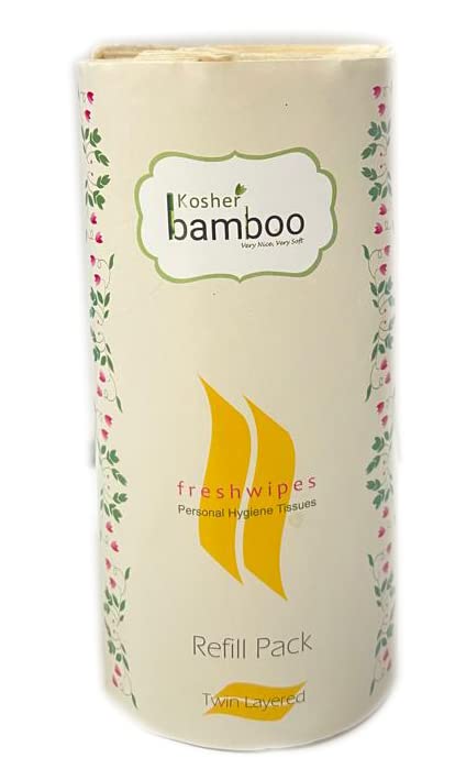 Kosher Bamboo Bottled Tissue Refill pack - Pack of 5-80 Pulls Each - 2 Ply (B0C66K1FM1) Amazon Price History, Amazon Price Tracker