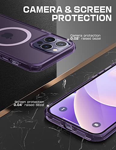 SUPCASE-Unicorn-Beetle-Mag-Case-for-iPhone-14-Pro-Max-67-Compatible-with-MagSafe-Shockproof-Protective-Slim-Clear-Case-FrostMauve