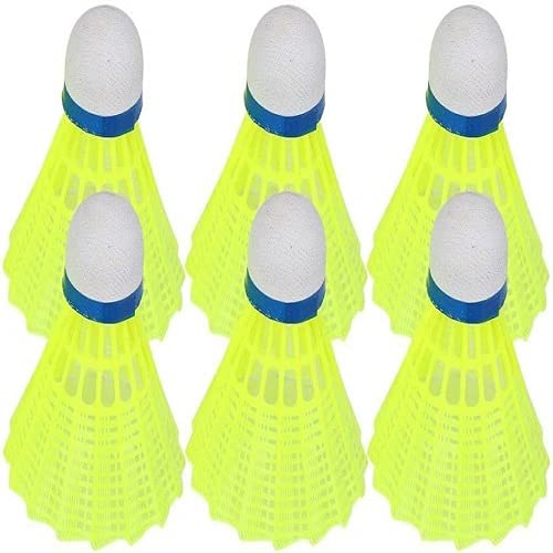 Nylon Shuttlecock Pack of 6 (Yellow)-image-43