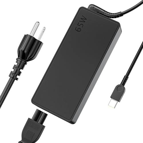 RicChic 65W USB C Laptop Charger Compatible with Lenovo ThinkPad T14/T14s/T480s/T490, Yoga, Chromebook, IdeaPad, Thinkbook, Universal Type C Power Adapter