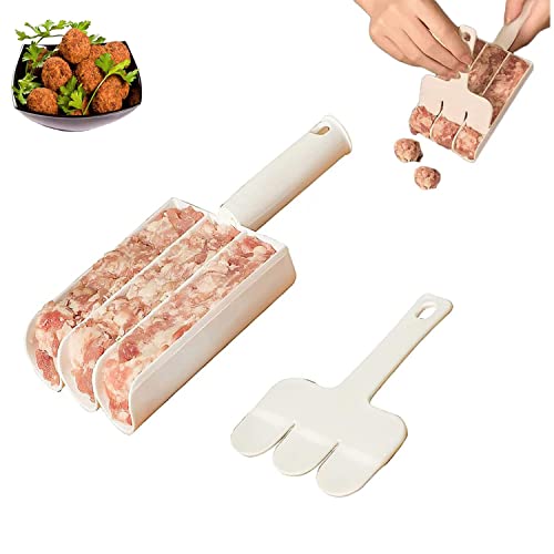 JINJUMEI Kitchen Polpette Maker, Tripla Macchina