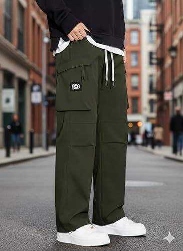 Image of Lymio Cargo for Men || Cotton Cargo Pant || Drawstring Waist Pant (Also Available in Plus Sizes) (149-152)