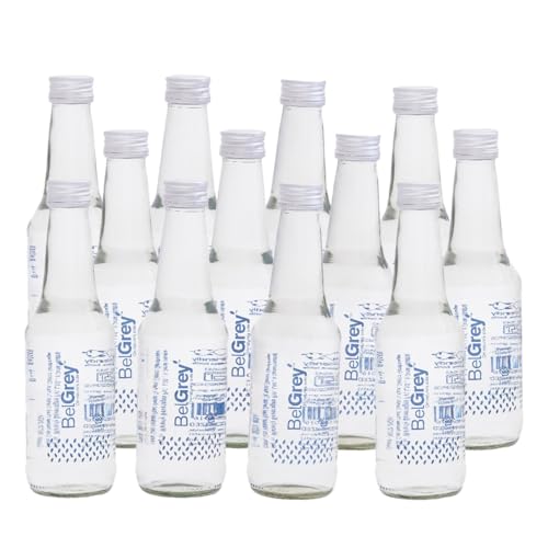 Image of Belgrey Waters Premium Glass Bottled Mineral Water 250ml Each, pH-Balanced, Chemical-Free, Natural Spring Taste, Mineral-Infused Hydration, Glass Bottle - Pack of 12