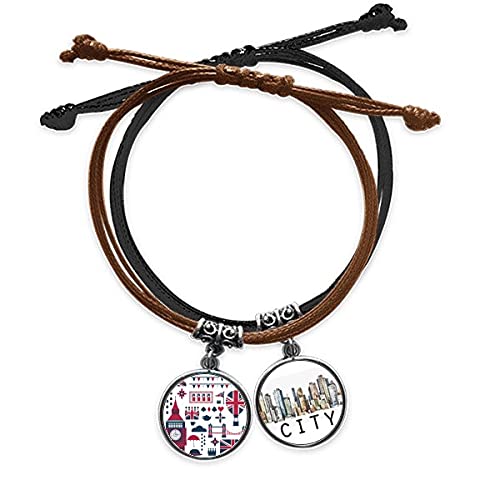 Bracelet Tour Big Ben ajustable en cuir pour en finir avec les bijoux trop grands