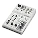 Yamaha AG03MK2 White 6-Channel Live Streaming Loopback Mixer/USB Interface with Steinberg Software Suite