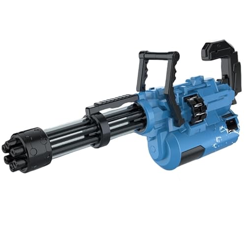 【2025最新型】電動水鉄砲 ウォーターガン マルチホールシューティング ワンクリック吸水 超強力飛距離約7-10m 大容量2000ML水てっぽう 大人/子供向けのウォーターガン 電動 水てっぽう 海水浴/プール/川遊び (ギフトボックス仕様,ブルー) [