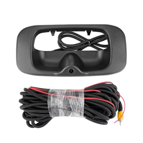 Image of Tailgate Handle Backup Camera Compatible with 1999-2007 Chevy Silverado GMC Sierra Fleetside 1500 2500 3500 Handle Tailgate Lock RCA Connector Replaces #15997911,15228539,15228541