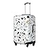 JBYJBX Terrazzo Marble Pastel Print Suitcase Cover Luggage Protector Washable Elastic Fashionable Travel Gear Cover
