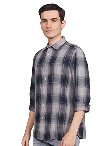 Image of Marks & Spencer Men's 3 Pack Regular Fit Easy Iron Long Sleeve Shirts
