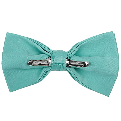 Image of boxed-gifts Mens Clip On Bow Tie - Solid Color Bowties for Men
