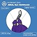 Aum Active Aerial Silks Yoga Hammock & Swing for Home, Inversion Exercises, Starter Kit for All Levels