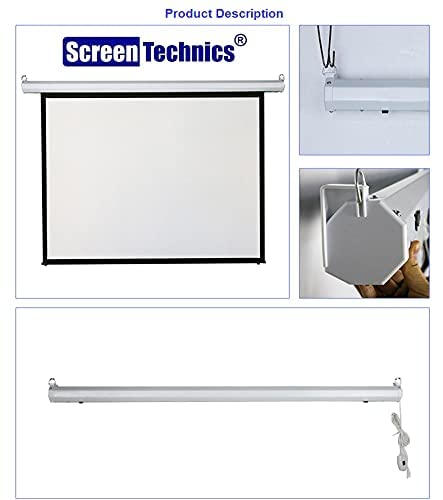 Screen Technics 12 X 9 Motorized Projector Screen 180 MS+ 24