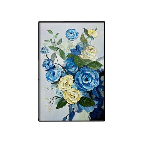 Tableau moderne sur toile rose bleue pour rompre la monotonie d'un mur - 5
