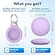 Bluetooth Schlüsselfinder 4er Pack, Smart Tag Kompatibel mit Apple Wo ist APP(nur iOS), Air Tracker Tag für Schlüssel/Gepäck/Koffer/Brieftasche, IP68 Wasserdicht, Austauschbarer Akku