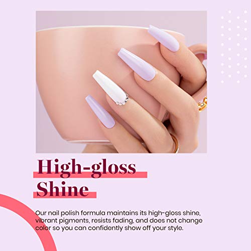 Image of Beetles Purple Gel Polish - 15ml Lilac Light Purple Violet Mauve Color Nails Soak Off UV LED Nail Lamp Gel Polish Summer Colors Nail Art Manicure Salon DIY Home Solid Color | Single 15ml soak-off gel color for purple, lilac, and lavender manicures; cure with a UV /LED lamp.