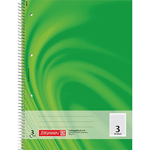 Brunnen Vivendi Lin3 College Notepad A4 Pack of 5