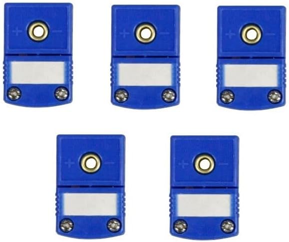 5pc Mini T-Type Thermocouple Wire Connector - Female Plug…