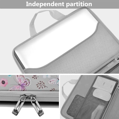 Image of Hseok Laptop Sleeve 13-14 Inch Case Briefcase Compatible with MacBook Neo Pro 14 M5 /M4 /M3 /M2 /M1, All Models 13.3 Mac Air /Pro, XPS 13 14, Most Popular 13 inch-14 inch Notebooks,B01F01