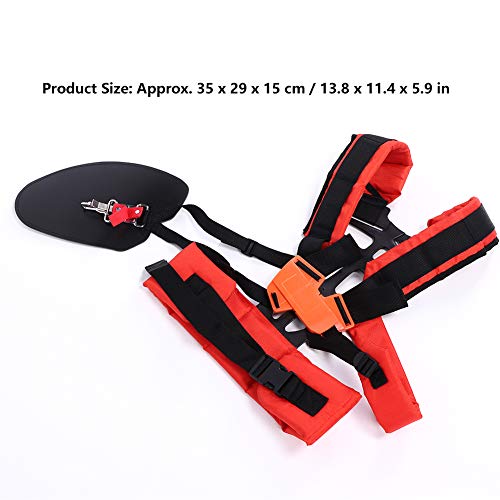 Universal Adjustable Trimmer Double Shoulder Strap Lawn Mower Waist Belt for Brush Cutter