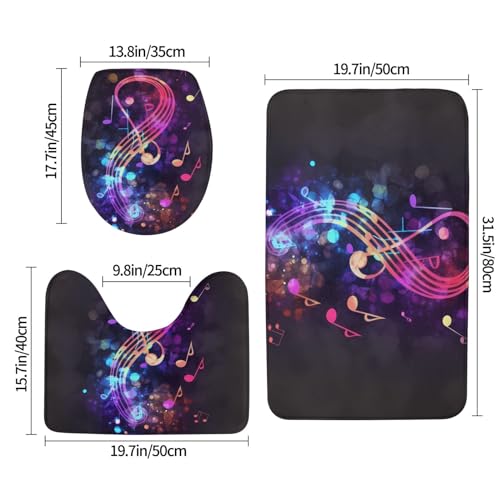 Tapis de bain microfibre doux pour sortie de douche colorée