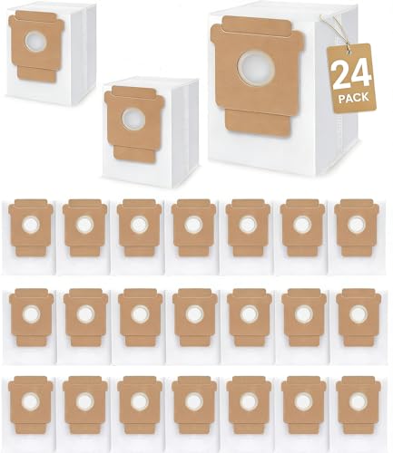 24 Pack 105 Vacuum Bags for iRobot Roomba 105 Vac 105 Combo Plus 405 Combo Plus 505 Combo Plus 505 Max 705 Vac Max 705 Combo Q0520 Dust Bags Disposal Bags