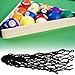 Fayelume 6PCS Pool Table Pockets, Billiards Table Pocket, Pool Table Net Pocket Accessories Long Service Life for Billiards (Black)
