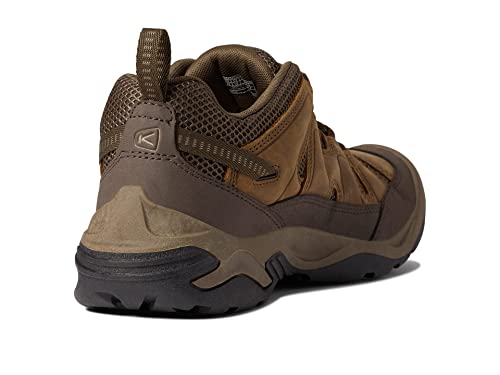 Image of KEEN Men's Circadia Vent Low Height Breathable Hiking Shoes, Bison /Potters Clay