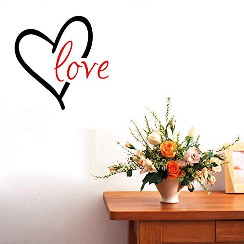 Vinilo decorativo corazón amor 16.93 x 16.93 pulgadas miniatura 5